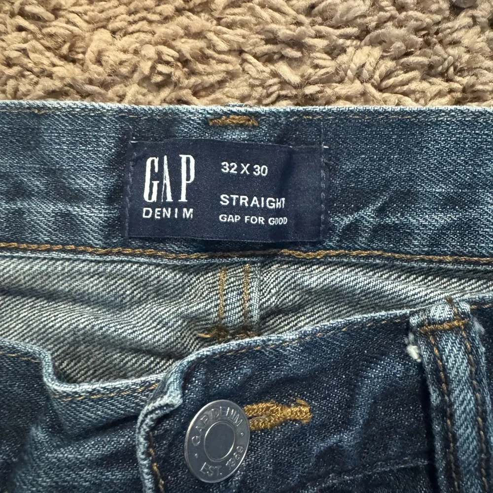 GAP‎ Men's Straight Blue Jeans - Picture 3 of 5